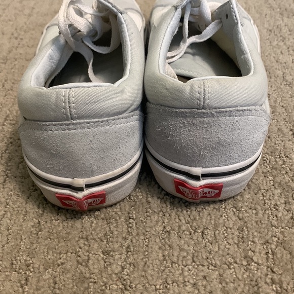 Women’s Size 9 Grayish Blue Low Top Vans - Picture 4 of 6
